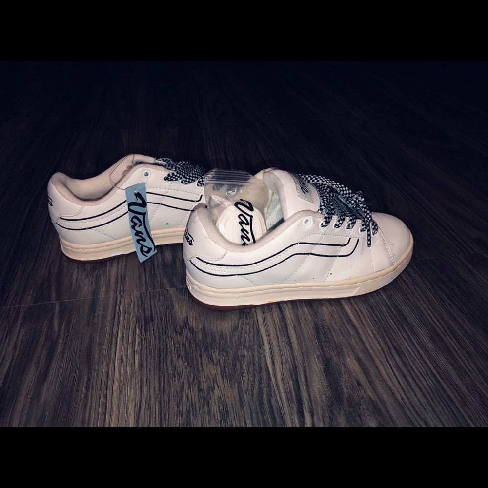 Classic white Vans sneakers